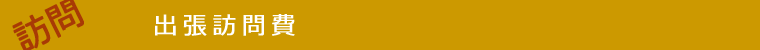 出張訪問費
